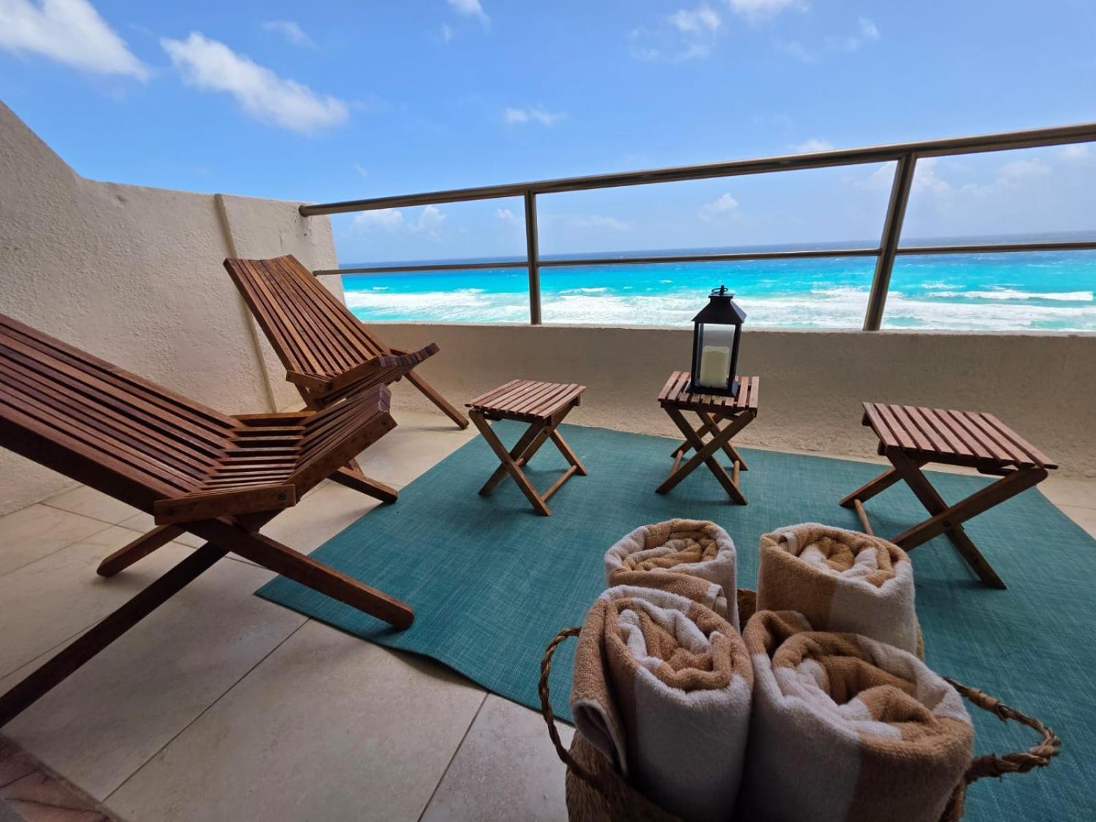 Perfect Vacation Getaway,Ocean View,Wifi, Beach Cancún Eksteriør billede