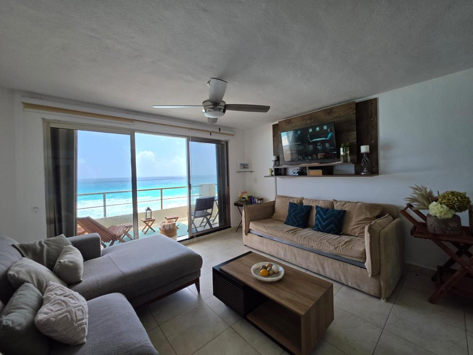 Perfect Vacation Getaway,Ocean View,Wifi, Beach Cancún Eksteriør billede